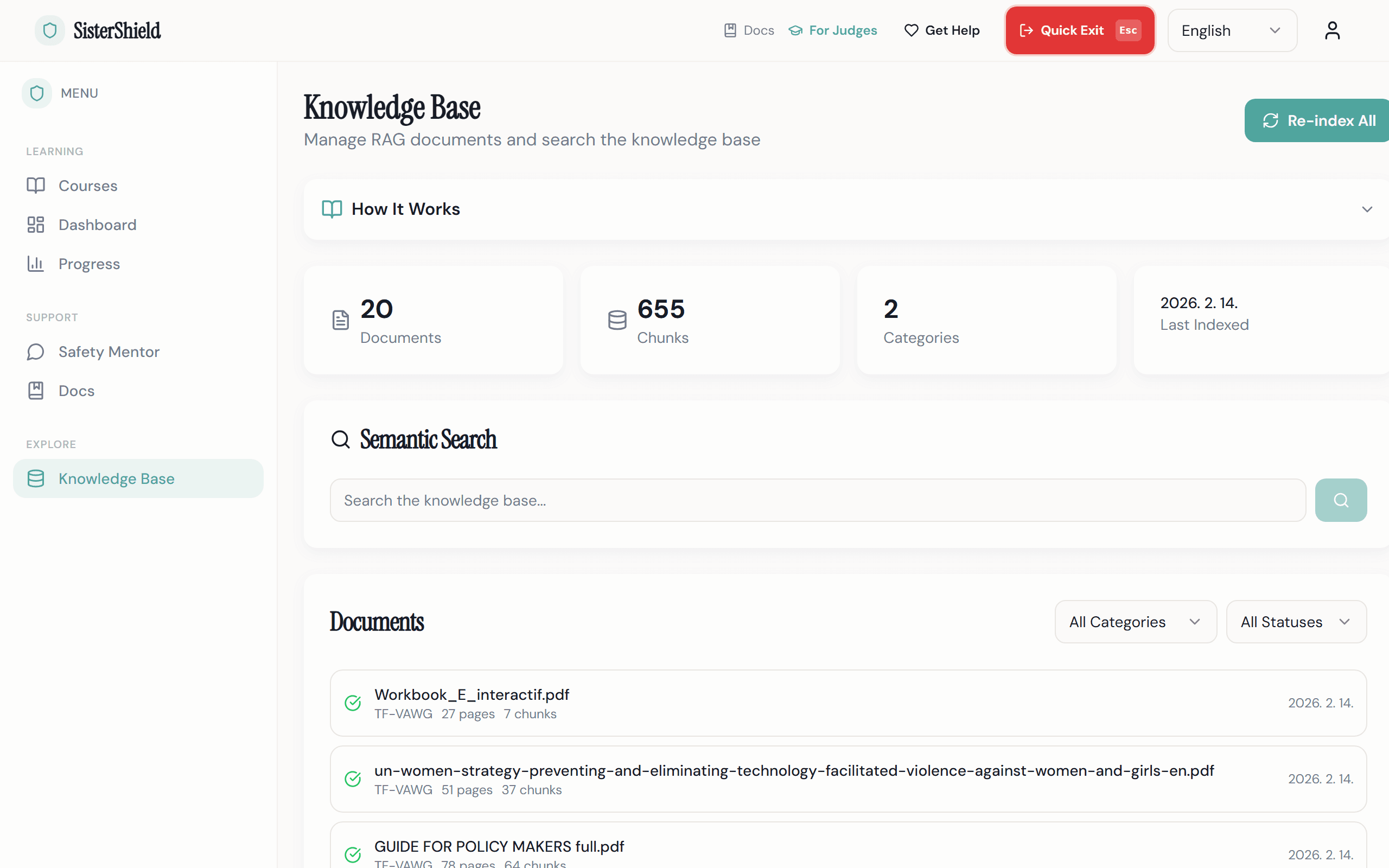 Citation panel showing source attribution for AI-generated content